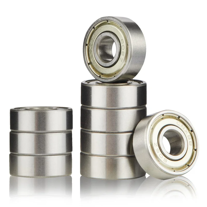 10pcs 606ZZ Ball Bearing, Double Metal Sealed Deep Groove Bearings 6x17x6mm, High Temperature High Speed and Low Noise