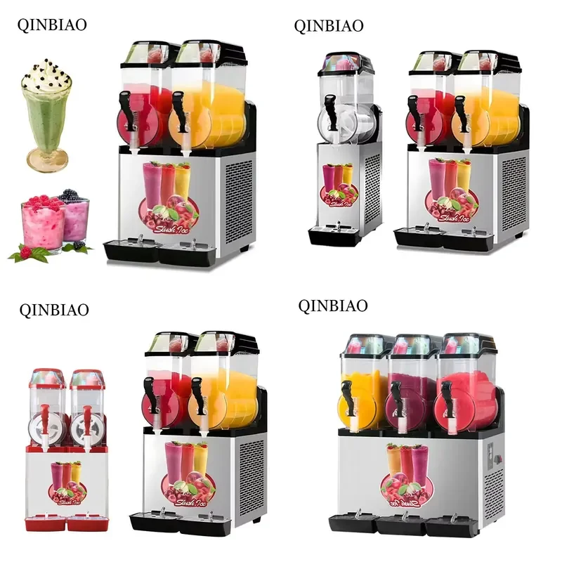 Commercial Single Bowl Slush Machine Electric Smoothie Maker Snow Ice Crusher Drinking Machine for Business Use