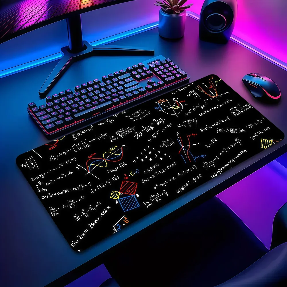 Mathematical Formula Mouse Pad Non-slip Thickened MousePad Large Writing Lockedge Office Student Gaming Cushion