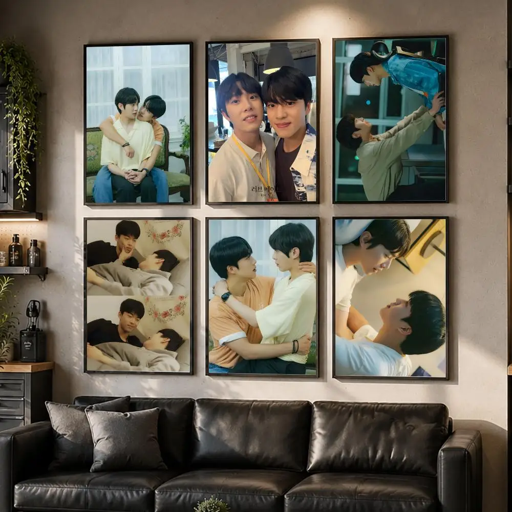 Love Mate Moive Poster Waterproof Sticky Wall Art Print For Bedroom Living Room Hallway Bar Home Decor
