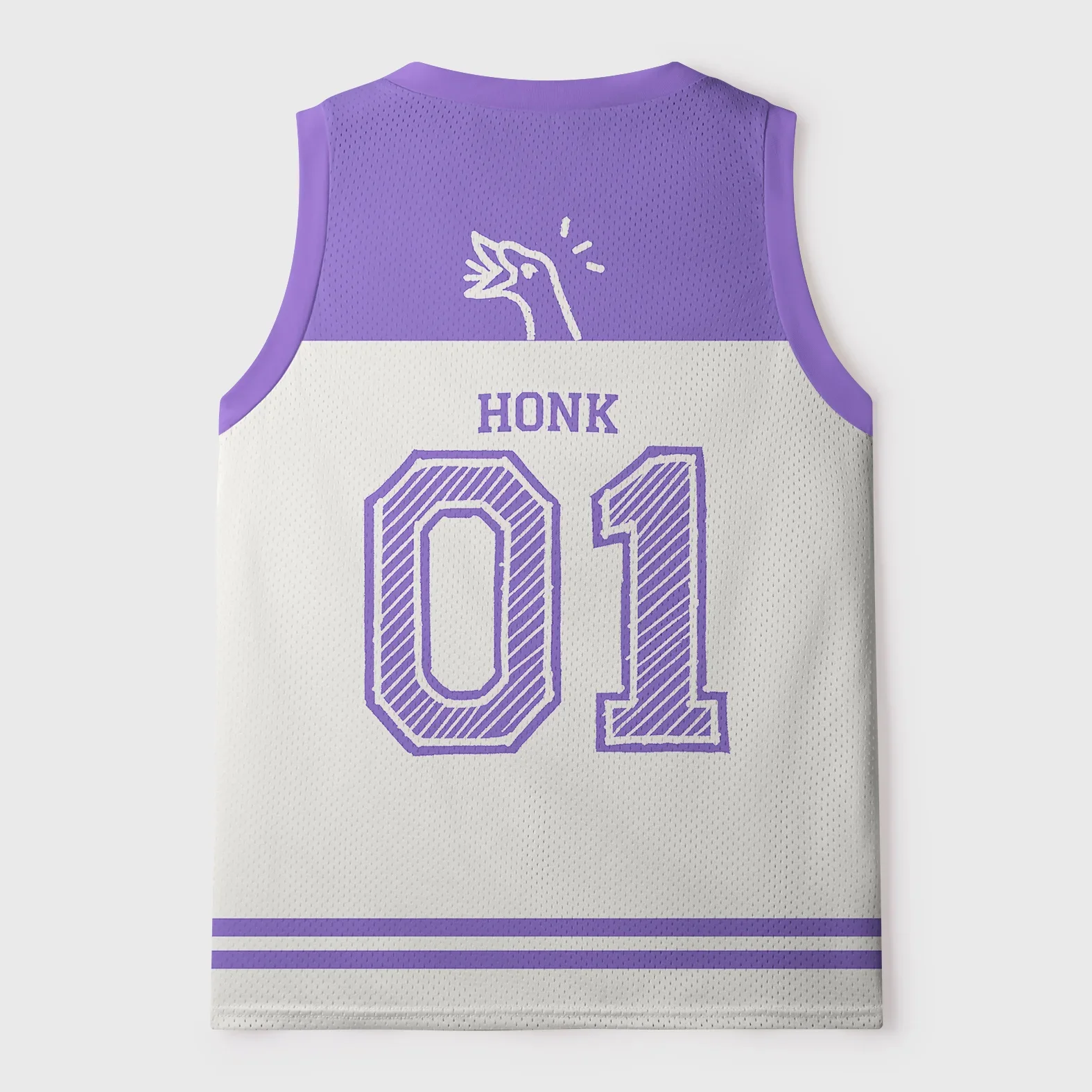 Funny Duck Print Adult and Children's Parent-child Basketball Vest Fun 