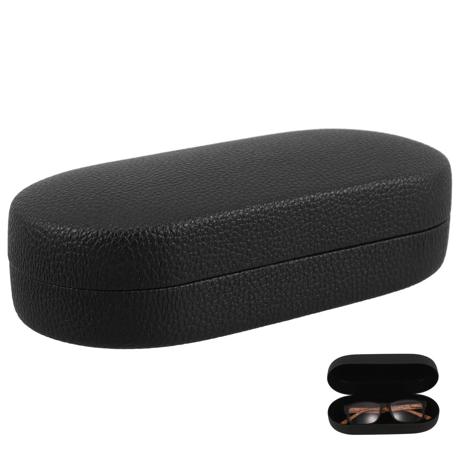 Custodia per occhiali da sole di grande capacità Custodia rigida per occhiali Custodia da viaggio con cerniera per occhiali oversize Durevole unisex