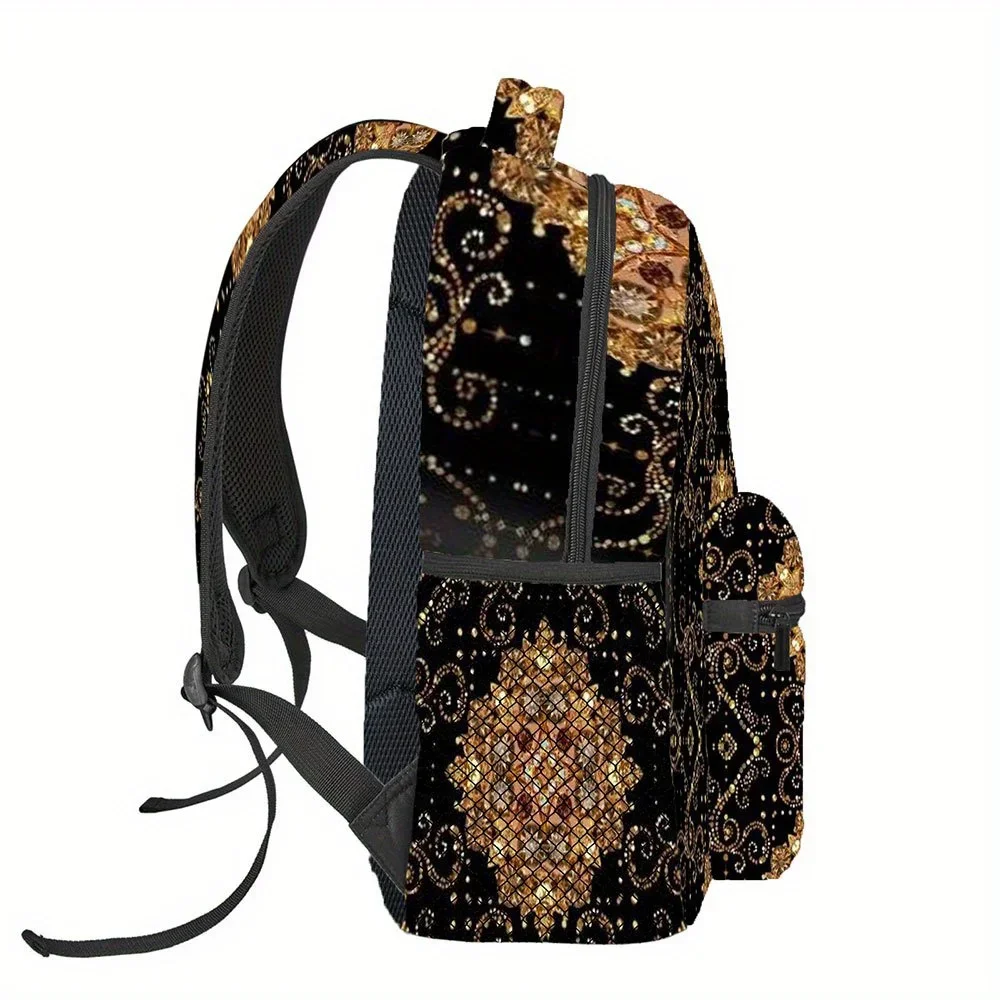 Custom Bag BagUnisex Large Capacity Backpack With Zipper Design, Versatile For Commuting, Fitness, Camping, Shopping, Street Ph