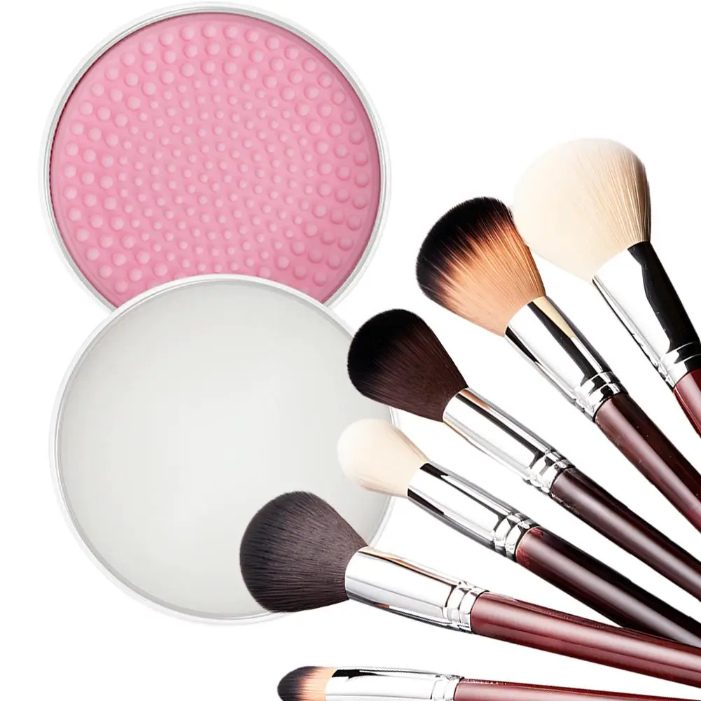 New Silicone Makeup Brush Cleaner Soap Pad Make Up Washing Brush Cosmetic Eyebrow Brushes Cleaner Tool Beauty Makeup Cleaning