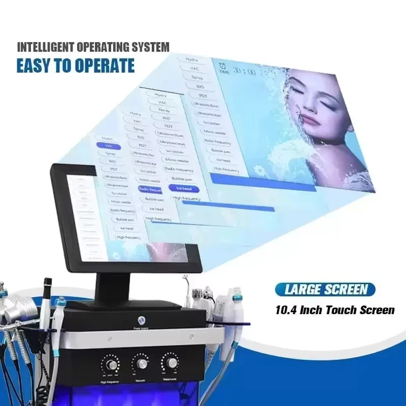 The latest 14-in-1 bubble oxygenation scrub facial beauty instrument, suitable for female beauty equipment