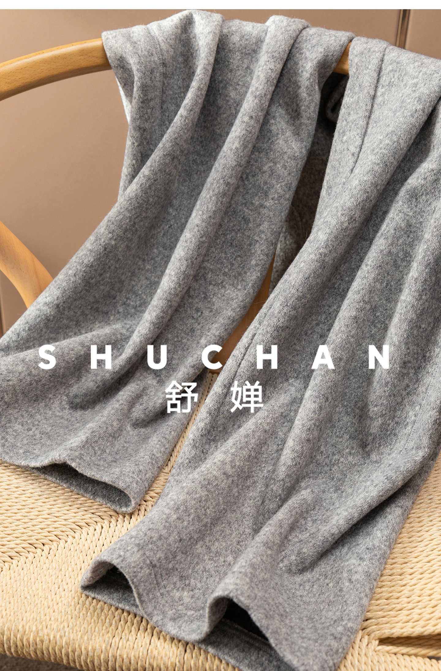 Spodnie damskie z szerokimi nogawkami, elastyczną talią, z wełną, modelujące brzuch, model 45F7