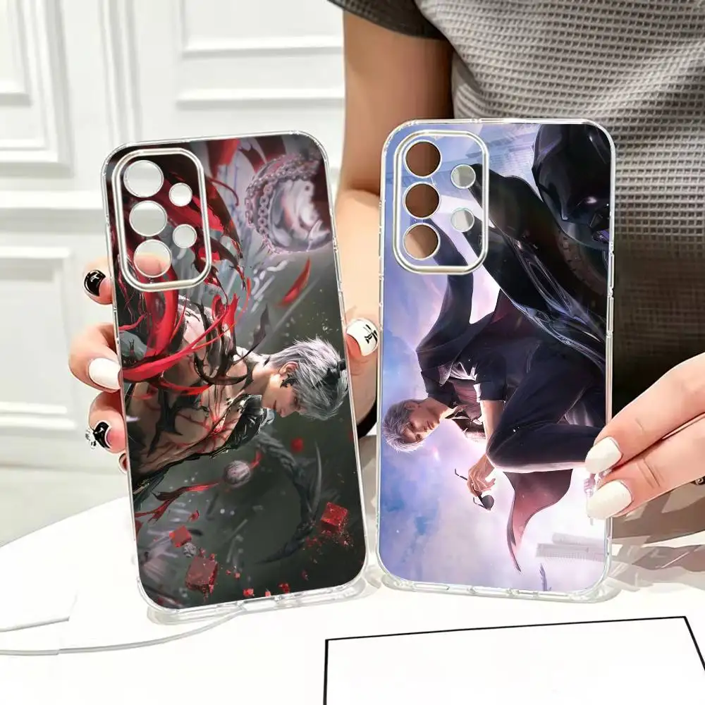 D-Deepspace Game  Sylus  Transparent Stand Phone Case For Samsung S22,23,24,25,21,10,9,Ultra,Plus,Lite