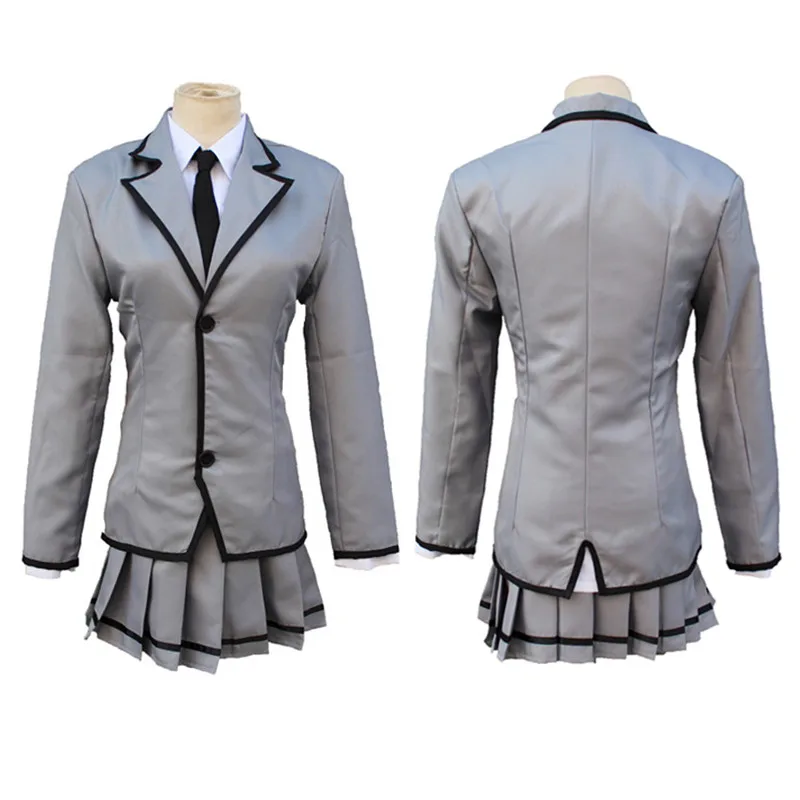 Uniforme Escolar Cosplay Fantasia, Assassination Sala de Aula, Ansatsu Kyousitsu Kaede Kayano, Kataoka Megu, Conjunto completo, Casaco, Saia, Gravata