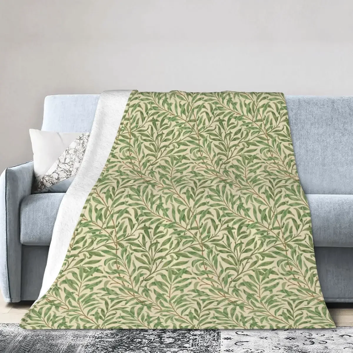 

Willow Boughs Blanket Soft Warm Flannel Throw Blanket Cover for Bed Living room Picnic Travel Home Couch