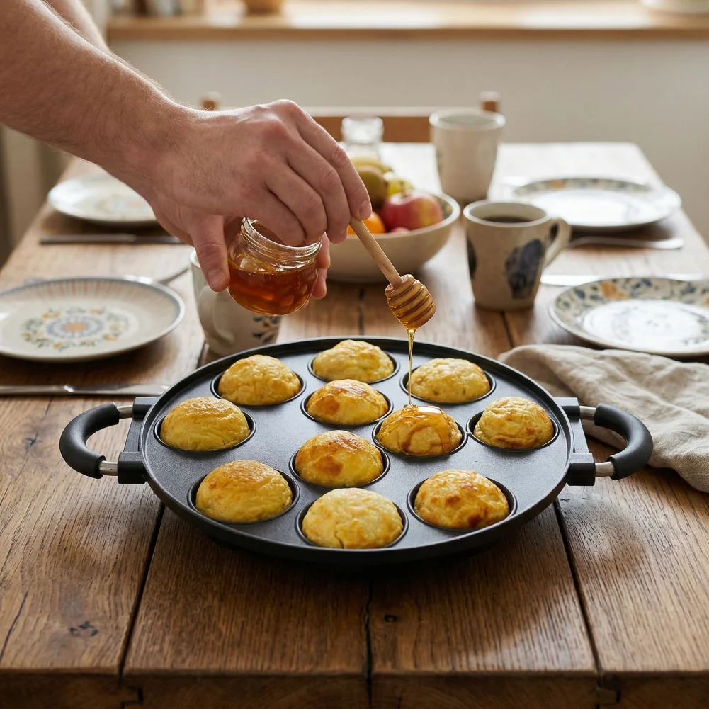 Takoyaki Pan Cast - Teglia per Takoyaki, Padella Antiaderente in