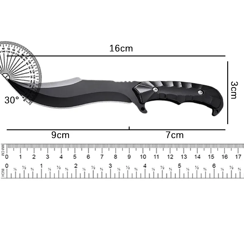 Outdoor stainless steel straight knife household small knife outdoor camping knife high hardness self-defense small knife