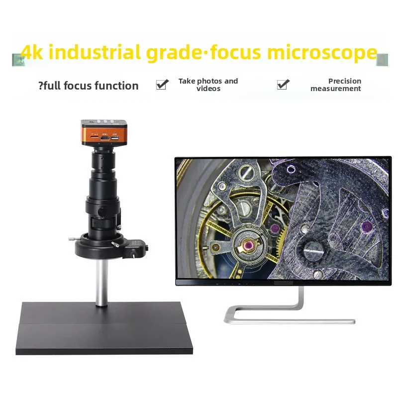 High definition 4K parfocal electron microscope industrial camera measurement