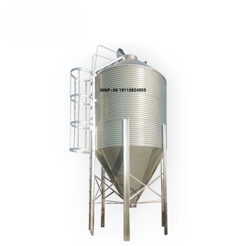 Torre de Almacenamiento de Alimentos de 18.3 Toneladas/Silo para Aves de Corral/Cría de Animales, Equipo de Alimentación, Silos de Material PC, Tolva de Alimentos