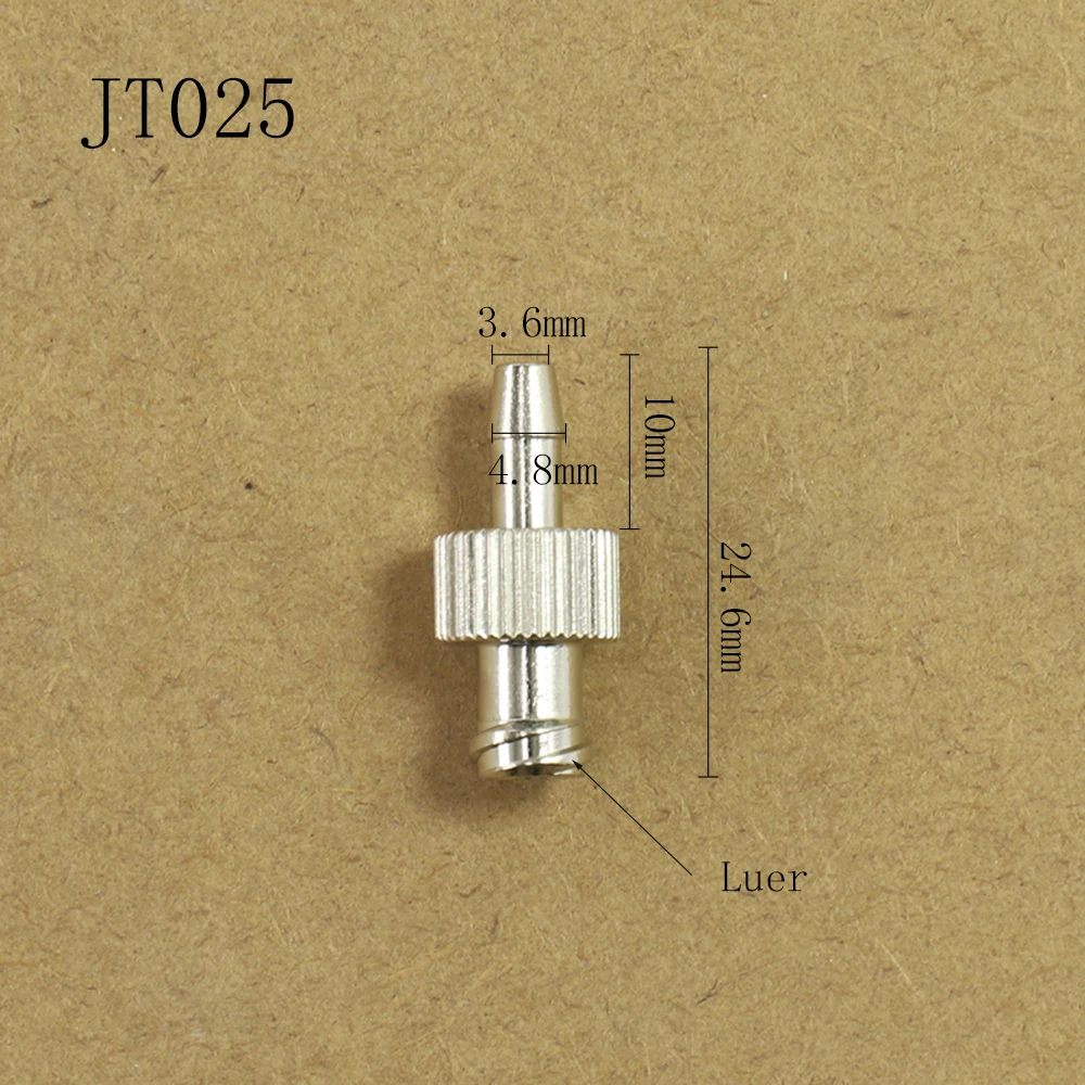 2 Stück/Beutel Trachealadapter für Trachealverlängerung, Metalladapter, Stiftrohrverbinder, Luer-Adapter – Detail 3