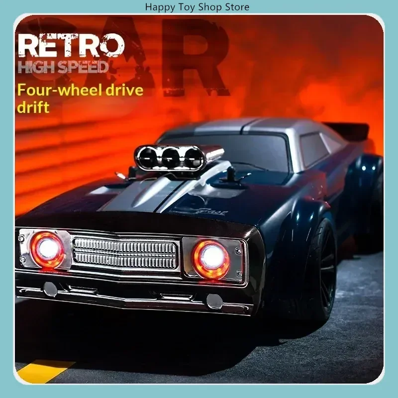 4wd Electric High Speed Off-Road Drift Vehicle Flat Running Muscle Truck With Retro Led Light Scy 16303 1/16 2.4g Rc Car