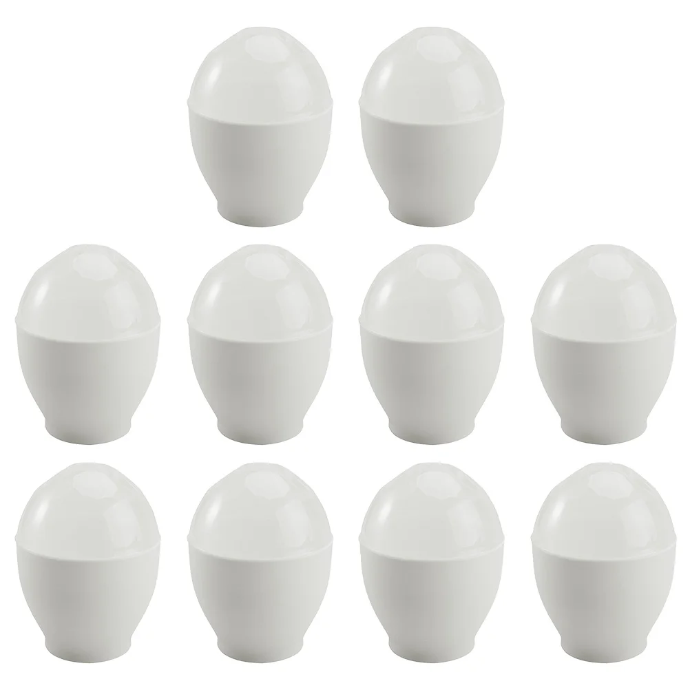 

10 Pcs Steamed Egg Cup Microwave Cooker Food Grade PP Eco Friendly Safe Cooking Utensils Lightweight Storage Easy Clean Poached