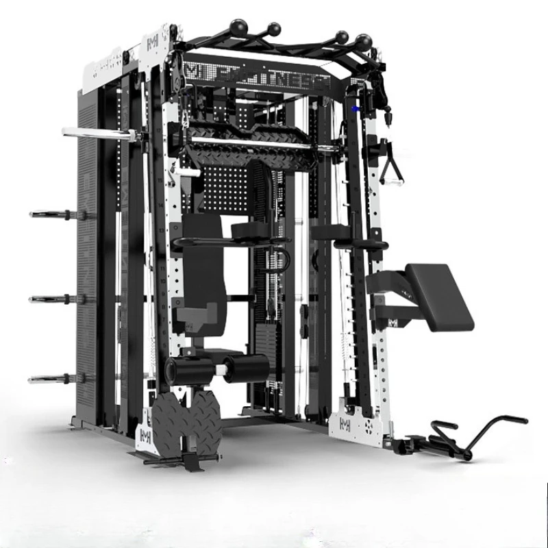 Smith NEW Machine Commercial Multi-Function Trainer Home Gym Equipment Bird Fly Gantry Rack Multi-Purpose All-in-One Squat Rack