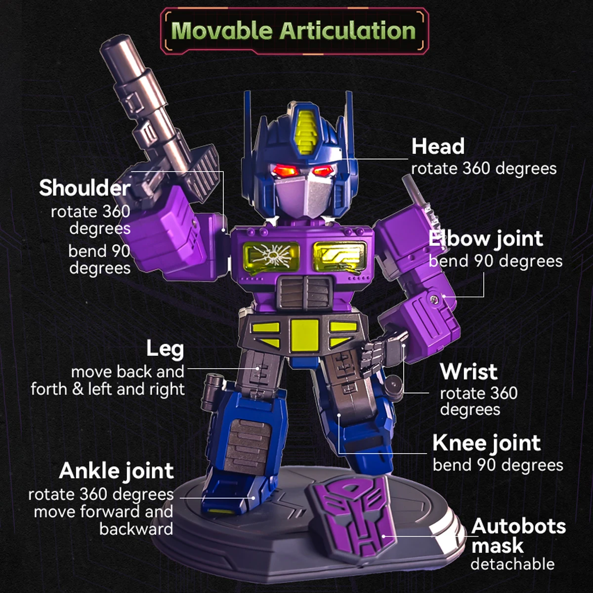 

HiPlay KillerBody Transformers G1 Mirror Optimus Prime KB20069-64 Alloy Head Set Deluxe Edition Action Figure