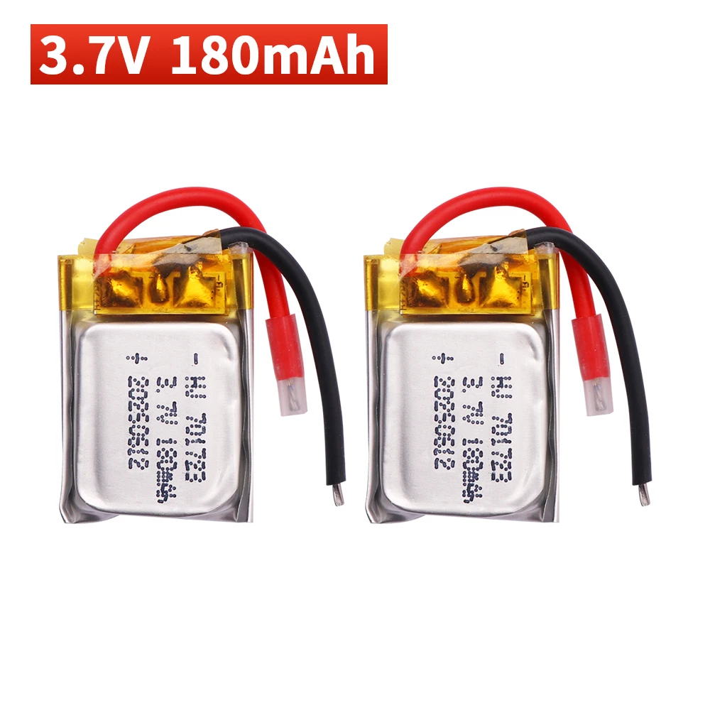 Bateria lipo 180mah 3.7v para syma s105 s107 s107g s108 skytech m3 m3 s977 bateria de peças de reposição de helicóptero 1-10 peças