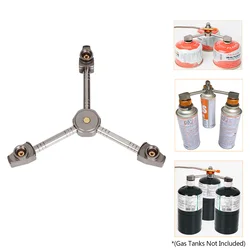 3 in 1 Butane Adapter E-Three Outputs Gas Tank Conversion Head Gas Distributor Conversion Head Extension Split Furnace Adapter