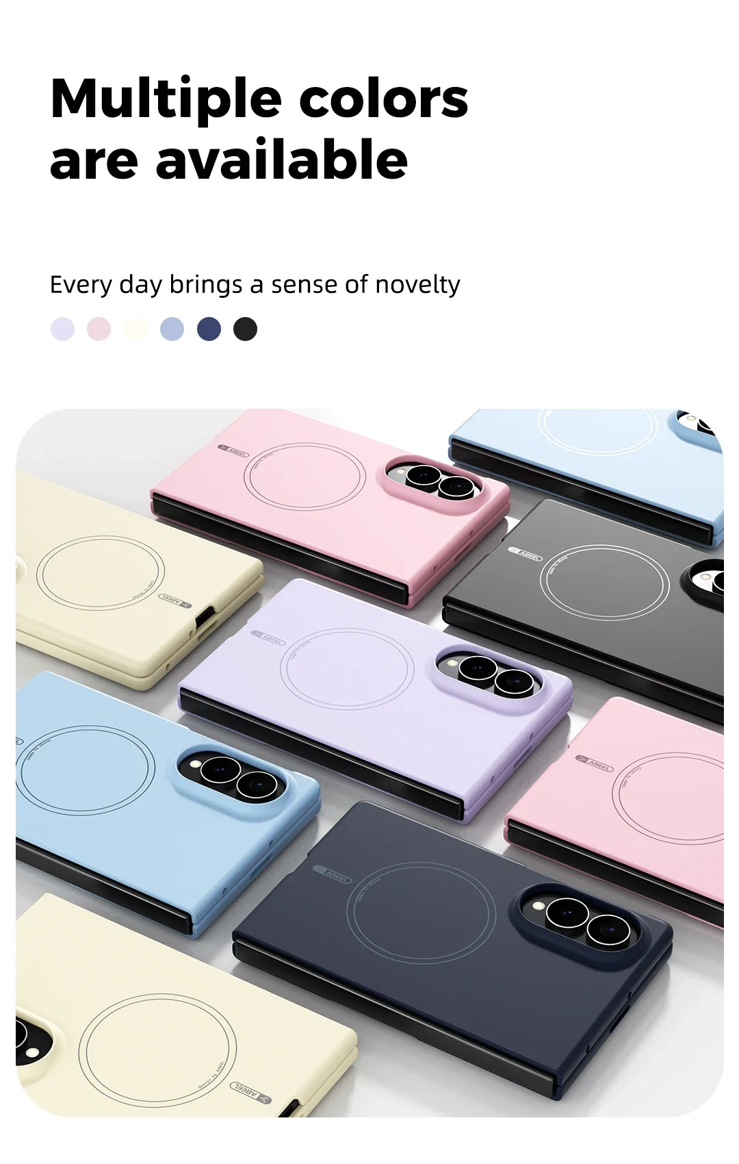 Skin-feel Magnetic Wireless Charging Protective Case for Samsung Galaxy Z Fold 8