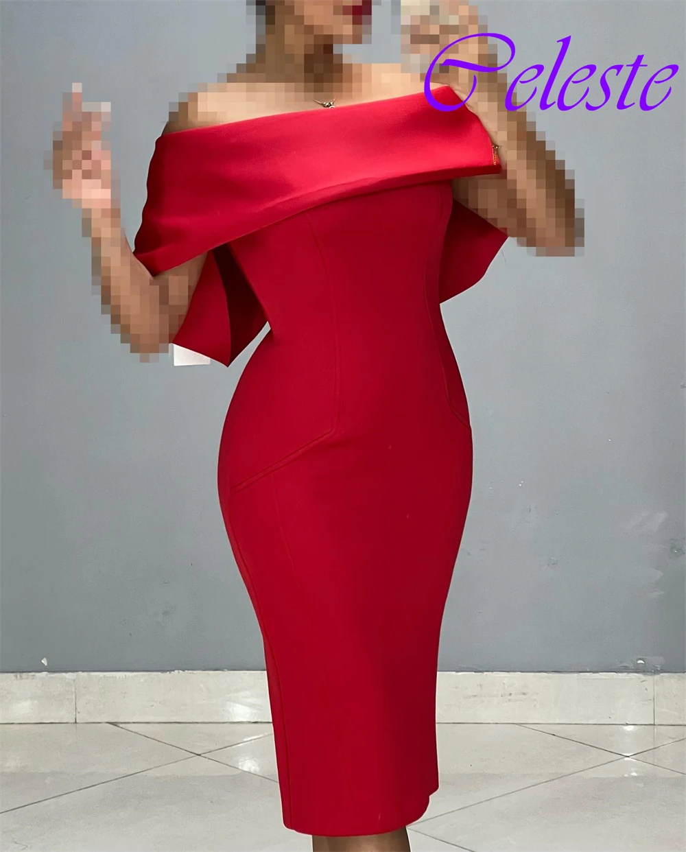 Customized Exquisite Off the Shoulder Evening Dress High Quality Satin Prom Dresses Temperament Homecoming Gowns For Woman