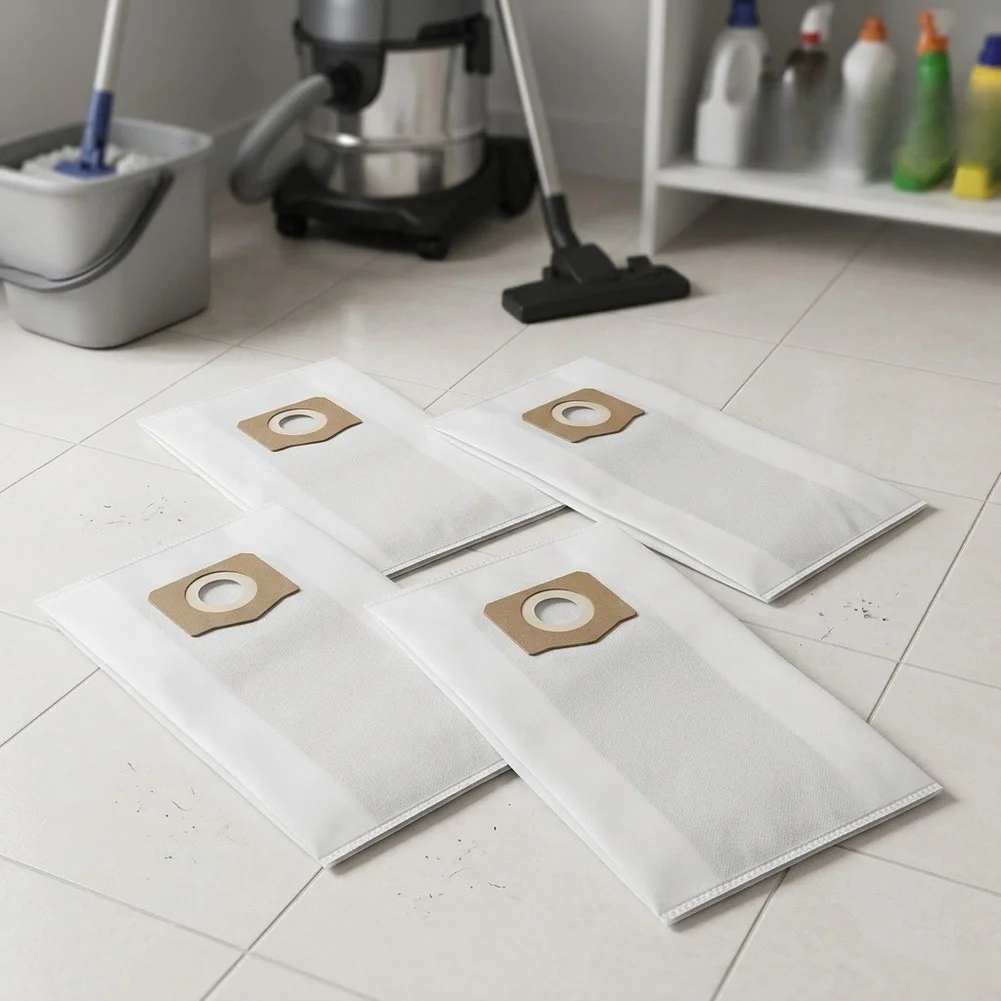 Vacuum Cleaner Bags for EGO For POWER+ WDV0900 AVG0905 3.5L Capacity Disposable Tear Resistant Non Woven Construction