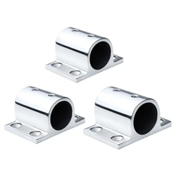 Stainless Square Base Bracket for Boat Railing Handrail Fittings Marine Hardware
