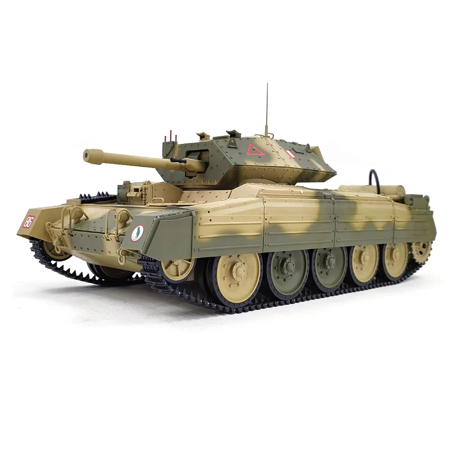 

CoolBank 1/16 Radio Control Tank Crusader MK III 360 Degre Turret Rotation Barrel Recoil Elevation Light Sound Smoke System