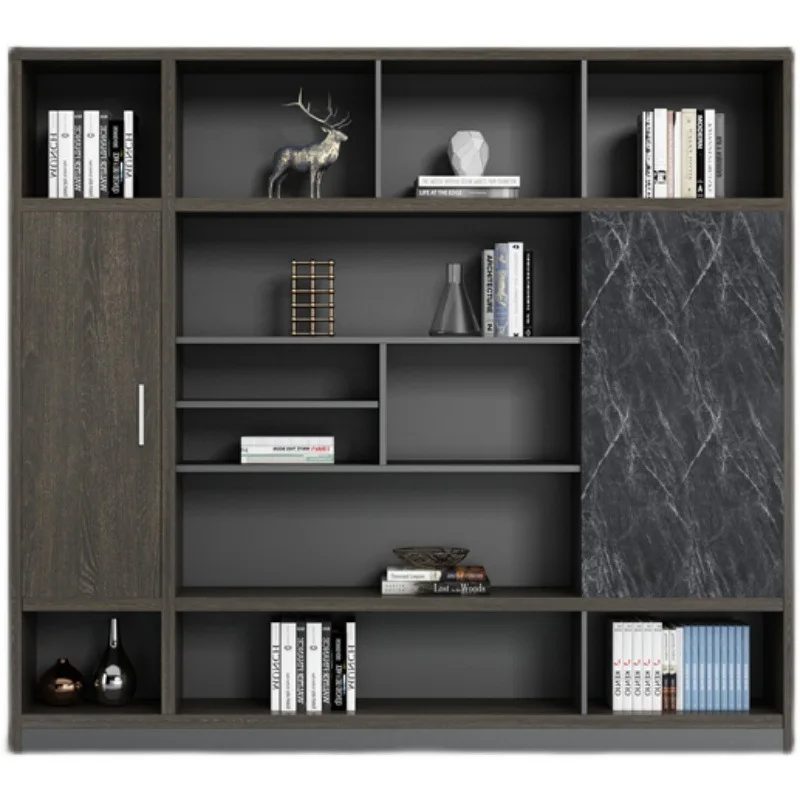 File cabinet Wooden high cabinet Boss office bookcase Background cabinet Simple modern data Storage against