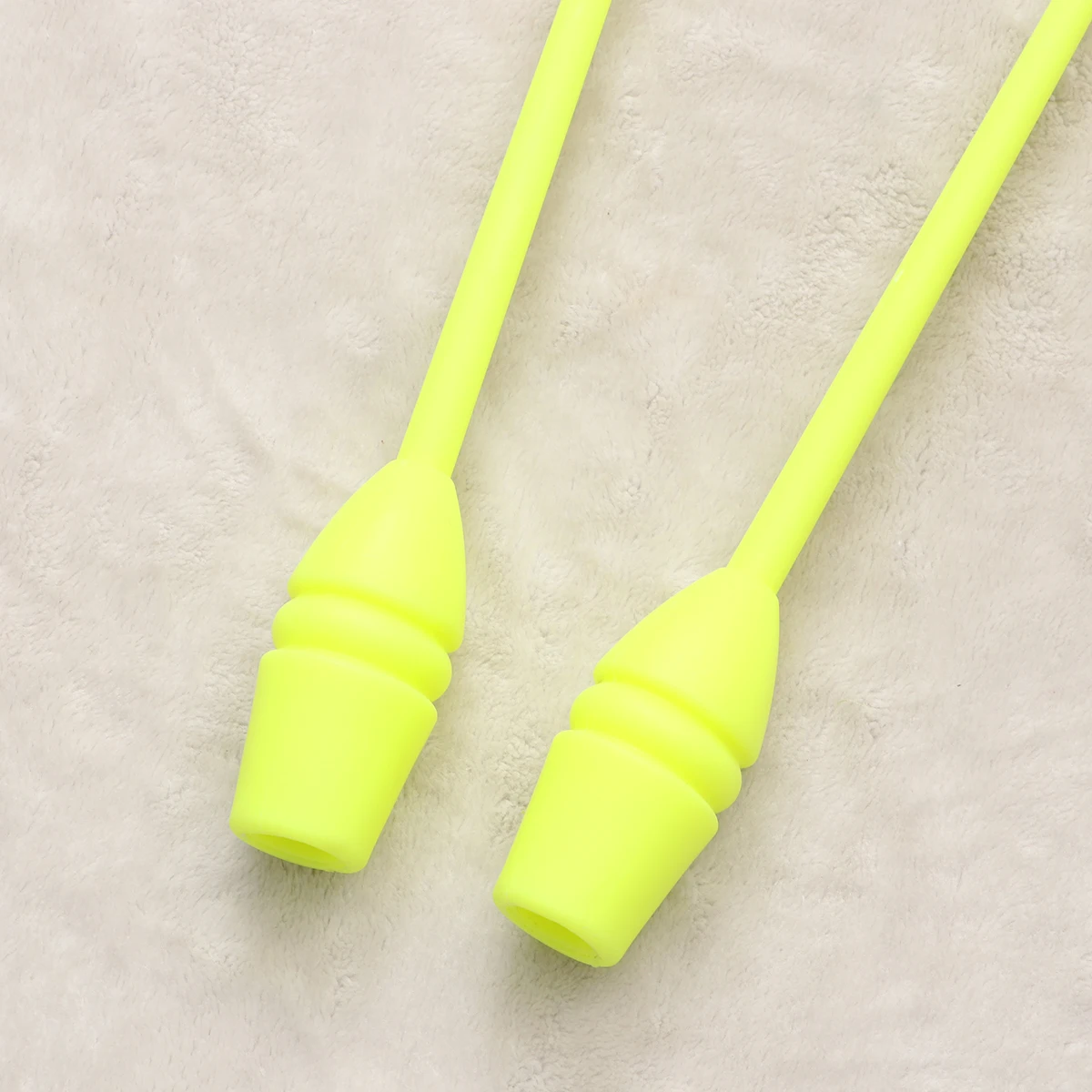 

Artistic Gymnastics Rhythmic Stick Yellow Clubs for Kids Dancing Party Ribbon Tumbling Fans Gifts Girls