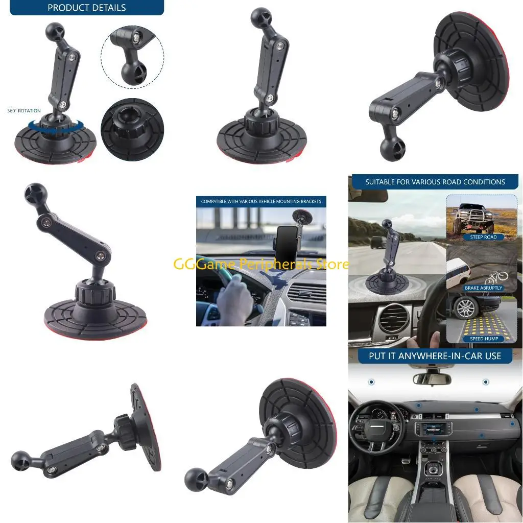 U55B 17mm Ball Joint Perekat Telepon Pemegang Dasar Universal Telepon Mount Aksesoris