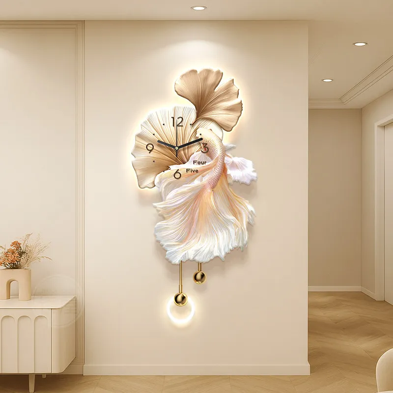 

Xenomorph Nordic Creative Big Size Luxury Clock Wall Living Room Led Interior Wall Watch Relogio De Parede Room Decorations