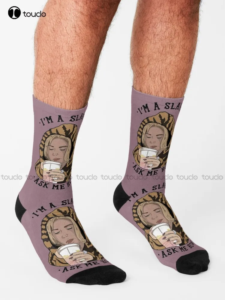 Buffy I'M A Slayer Ask Me How! Socks Youth Baseball Socks Personalized Custom Unisex Adult Teen Youth Socks 360° Digital Print