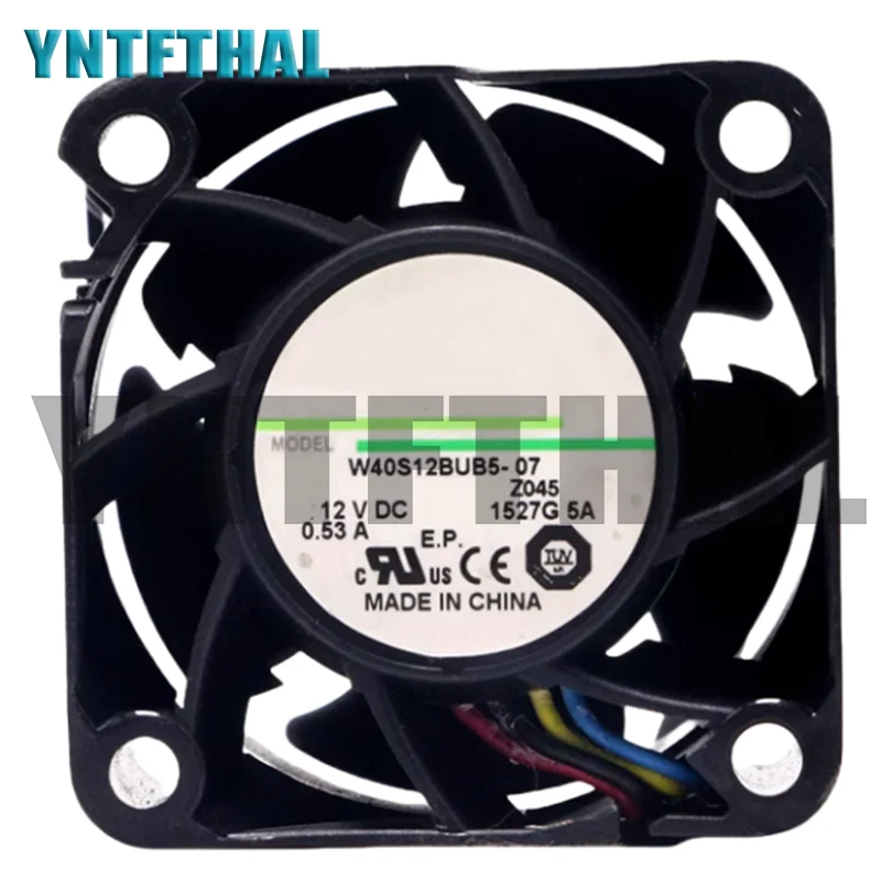 New W40S12BUB5-07 12V 0.53A  4-Wire Cooling Fan