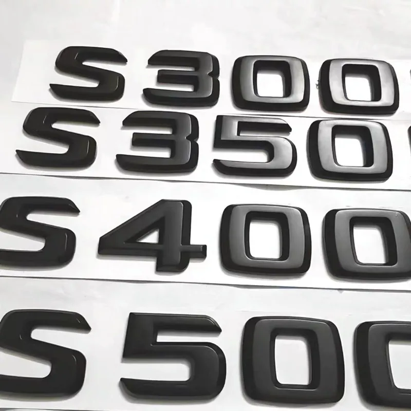 

3D Letters S400 S500 S600 ABS Emblem for Mercedes Benz S W221 W222 S320 S400 S500 S600 Car Fender Trunk Rear Logo Sticker