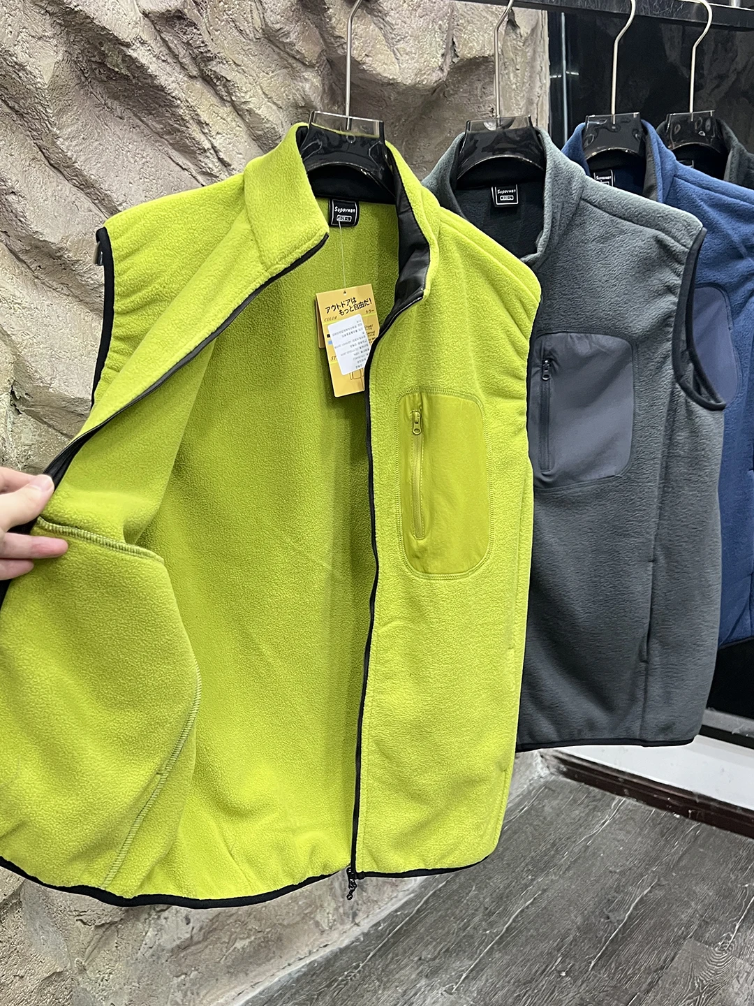 على الوجهين Fce Thiened الخريف الشتاء الرجال سترة Jaet الوقوف طوق العصرية لون نقي يندبروف ملابس خارجية دافئة #4