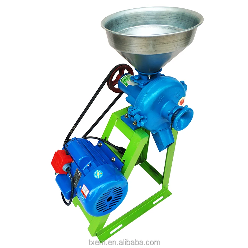 Wet And Dry Mini Flour Mills Wheat Milling Machine Dual Power Options 110V/220V Or Diesel Powered Grain Flour Mill