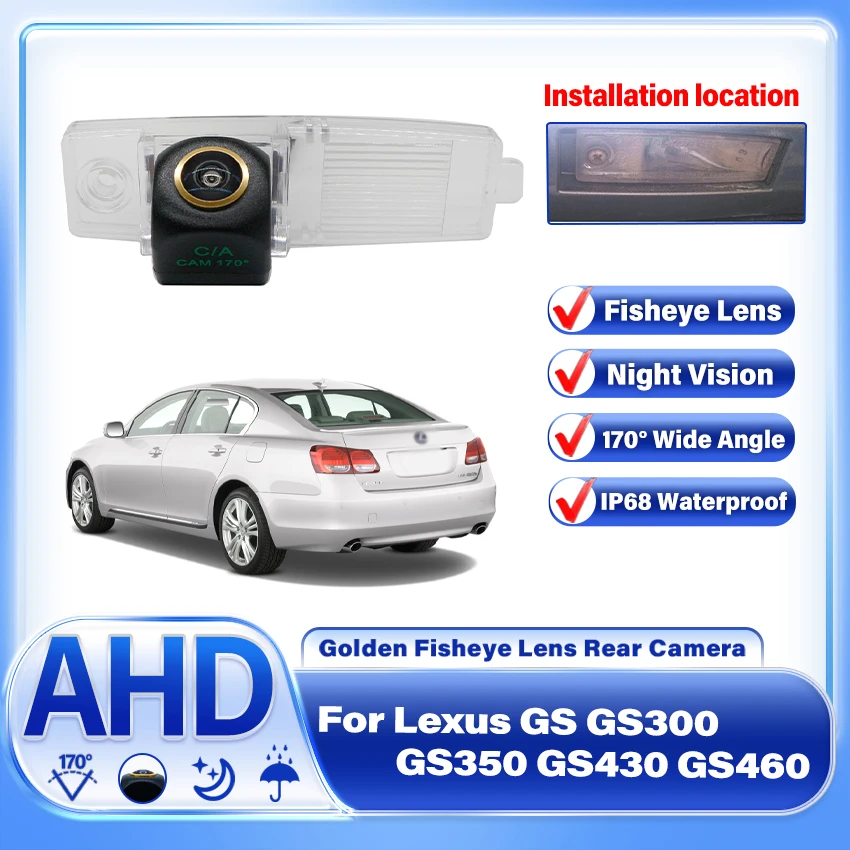 

Rear View Camera For Lexus GS GS300 GS350 GS430 GS460 GS450h 2005~2011 CCD AHD Night Vision Backup Camera Parking Reverse Camera