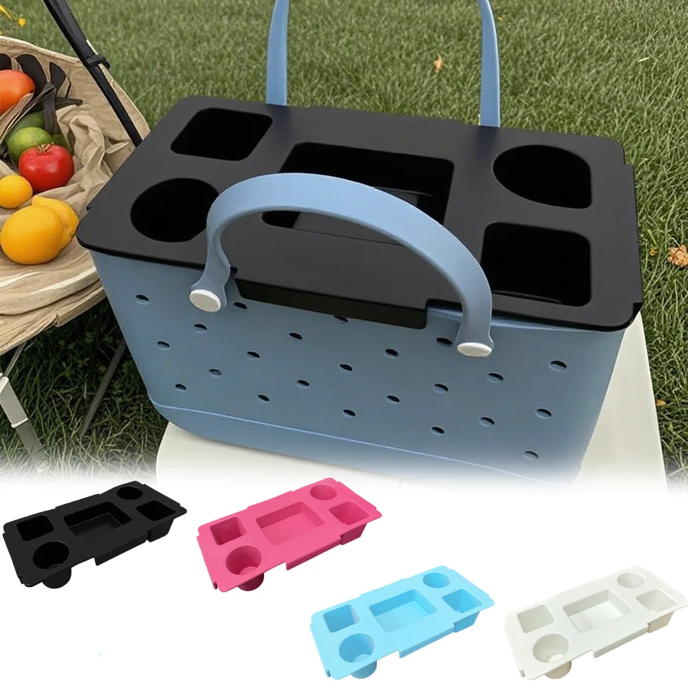 EVA Storage Lid Waterproof Cup Organizer Holder Multifunctional Bag Top Phone Holder 5 Compartment for Camping Travel