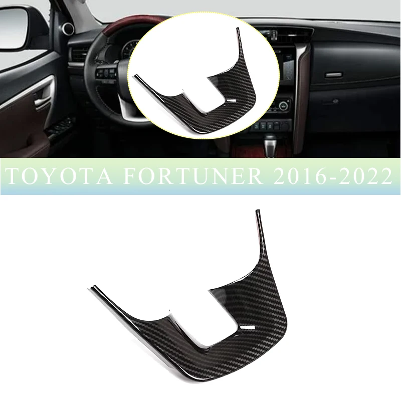 

Car Interior Steering Wheel Trim Cover Stickers For TOYOTA FORTUNER hilux 2016-2022 Steering Wheel Cover Trim