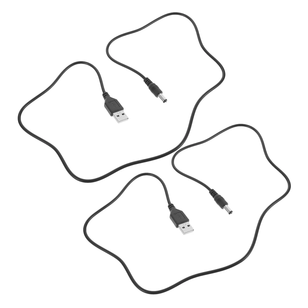 

2 Pcs Can Replacement Charging Cord Charging Cable USB Power Supply Parts Long Lasting Compatible Home Use