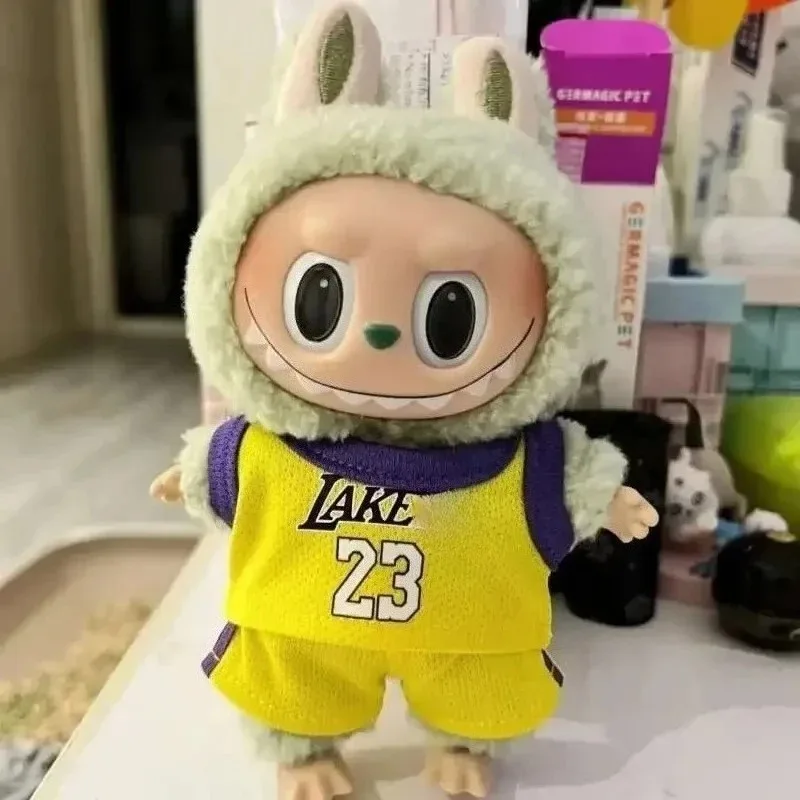 

Cute Clothes For Labuibu17cm First Second Generation Labubu Basketball Clothes Cute Doll