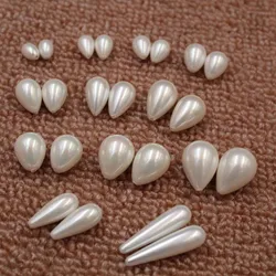 Natural Water drop shape seawater shell pearl bead for jewelry making