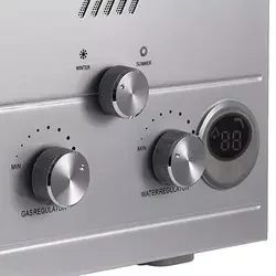 سخان مياه محمول بدون خزان سعة 18 لترًا - نظام مياه ساخن فوري بغاز البروبان مع طقم دش للتخييم والمركبات الترفيهية والاستخدام الخارجي)