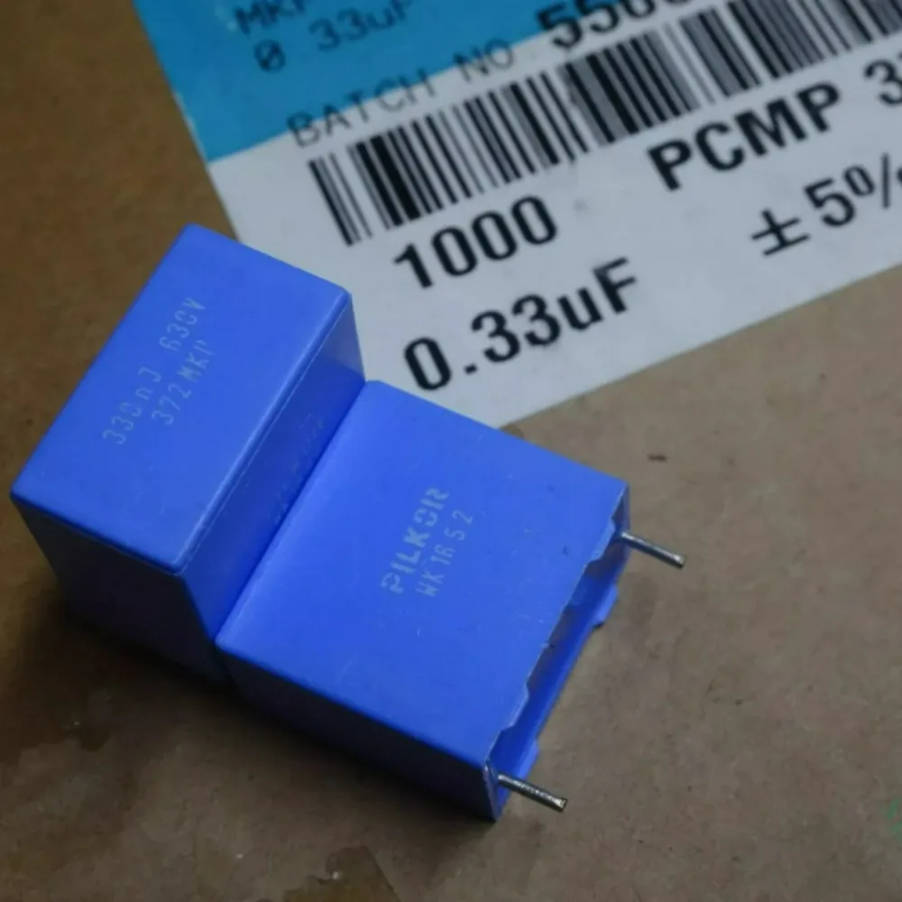 

10pcs/lot MKP372 0.33uf 630v 330nf u33 334 J Brand New 15mm Film Capacitor PCMP372F6R334