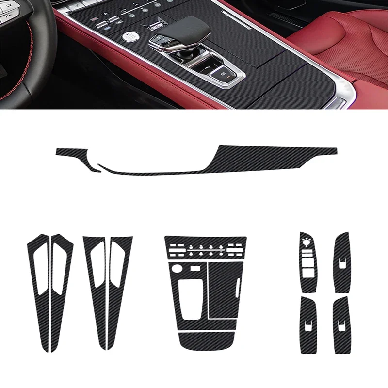 

Carbon Fiber for Changan CS85 Coupe 2021 Interior Sticker Mouldings Trim Strips Center Console Gear Door Windows Car Accessories