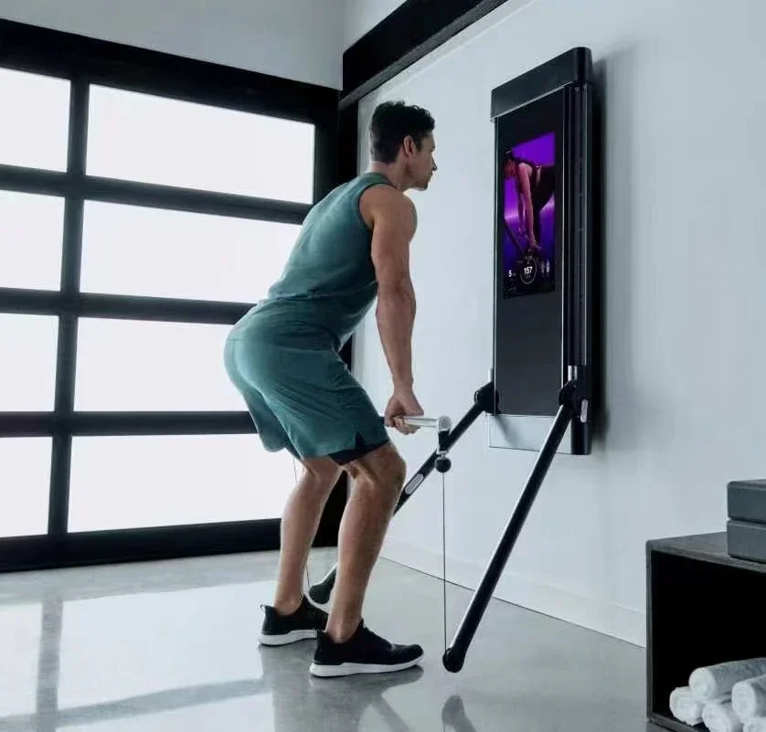Discubrio lcd Display Exercise Magic Fitness Mirror  Rack for Workout Home Gym