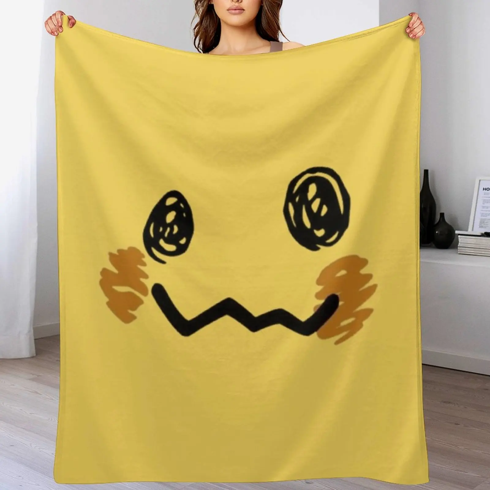 

Mimikyu creative anime print Throw Blanket Sofas Personalized Gift Sofa Quilt Blankets