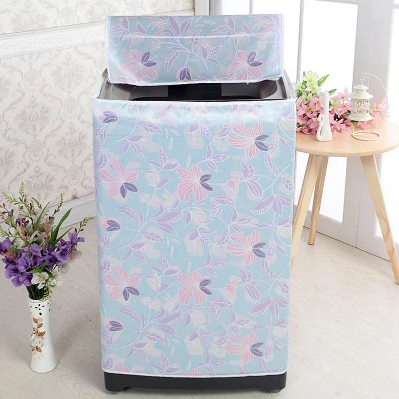 

Top Load Washing Machine Cover Dust Cover Printing Dryer Cover Waterproof Sunscreen Multifunction Washroom Household Supplies